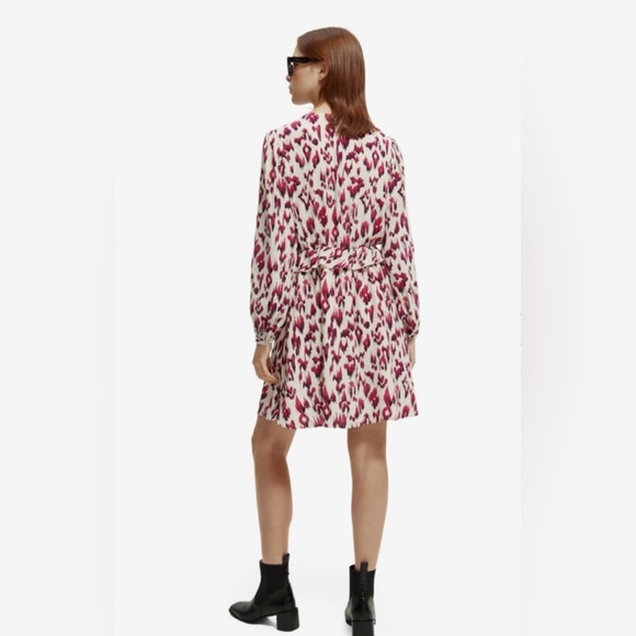 Scotch & Soda printed V-neck Mini Dress size 12 - Picture 5 of 15